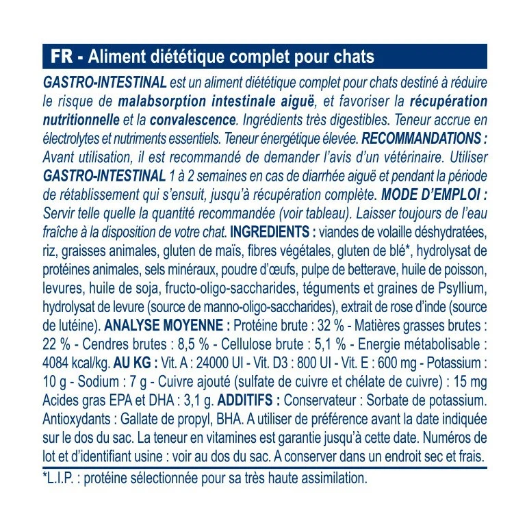 Royal Canin Veterinary Gastrointestinal - croquettes chat