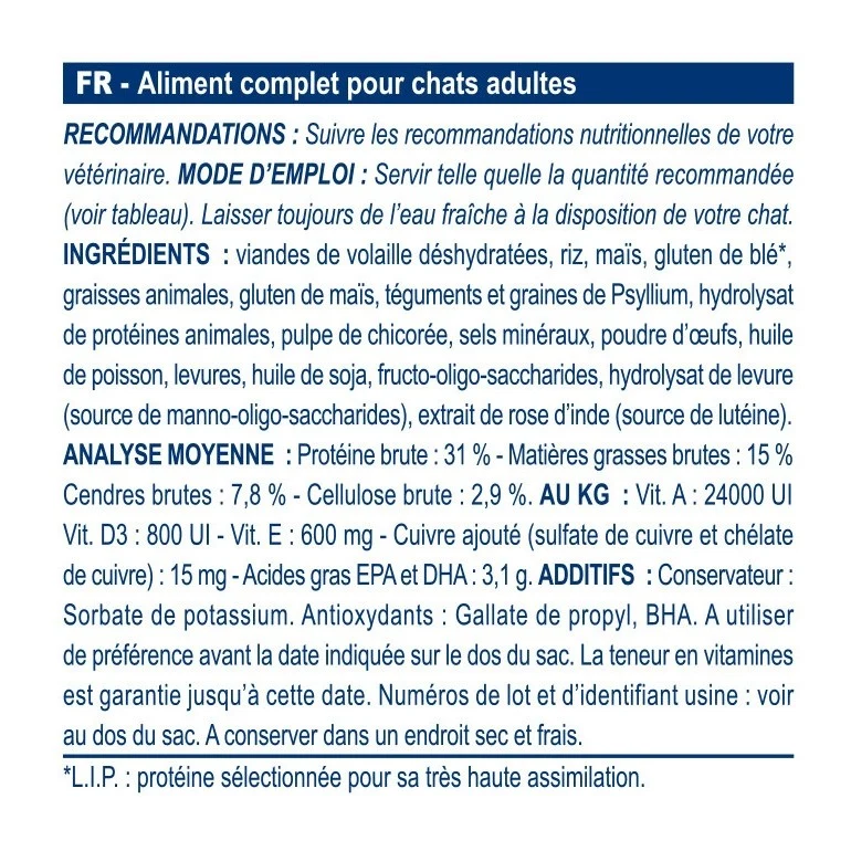 Royal Canin Veterinary Gastrointestinal Fibre Response - croquettes chat