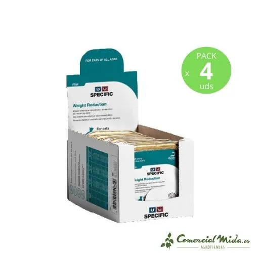 Nourriture humide SPECIFIC Réduction de Poids 4 x 7 x 100 gr pour Chats
