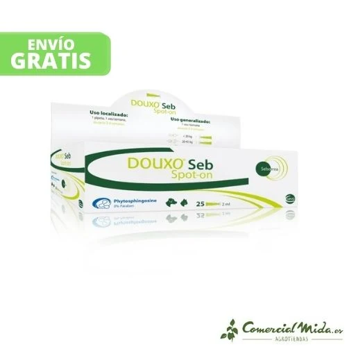 Douxo Seb Spot-On Pipettes Anti-Séborrhée CEVA pour Animaux de Compagnie (25x2ml)