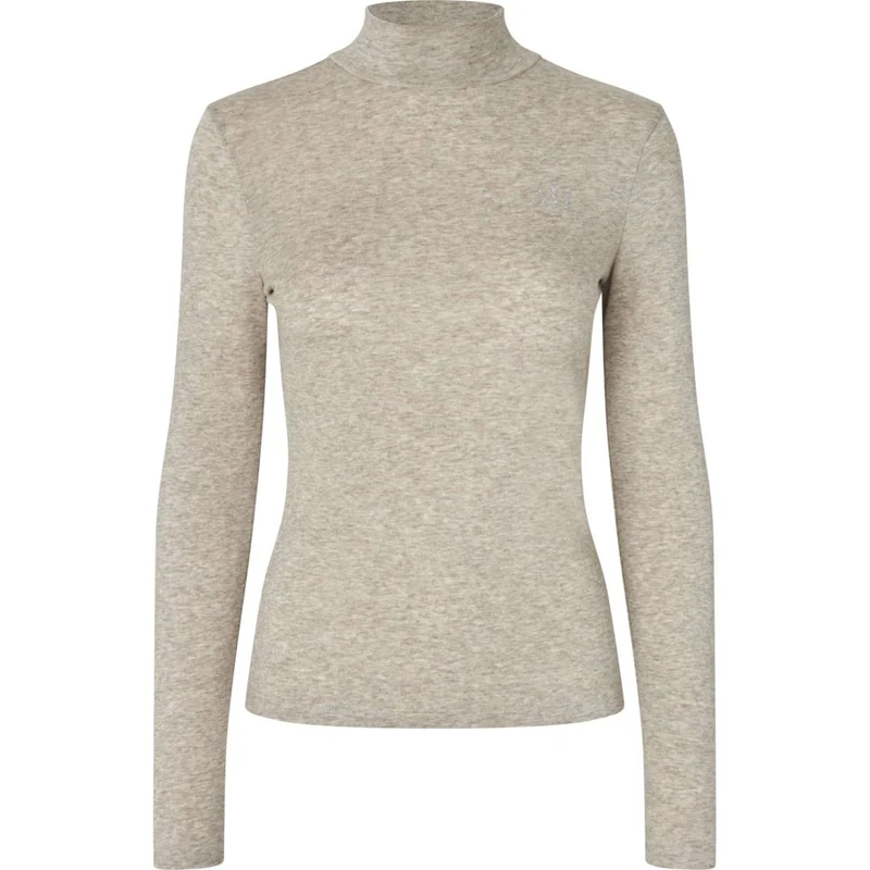 Kingsland Pull à Col KLAbigail Femme Beige/Melange