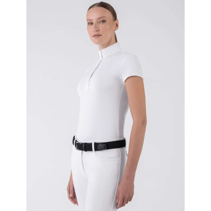 Equiline T-shirt de Concours Camberk Blanc