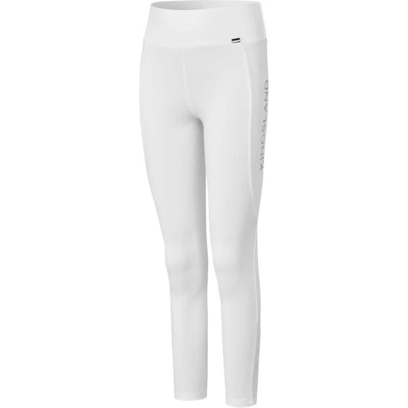 Kingsland Legging d'Équitation KLAlexis F-Tec4 Full Grip Enfants Blanc