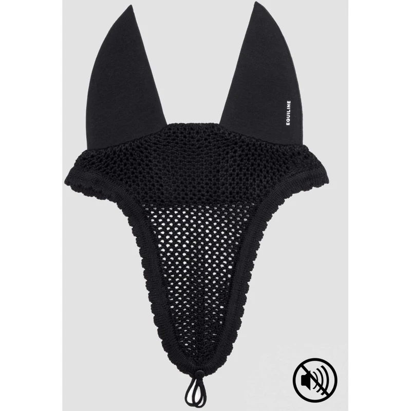 Equiline Bonnet Anti-Mouches Ruben Soundproof avec Boucle Noir