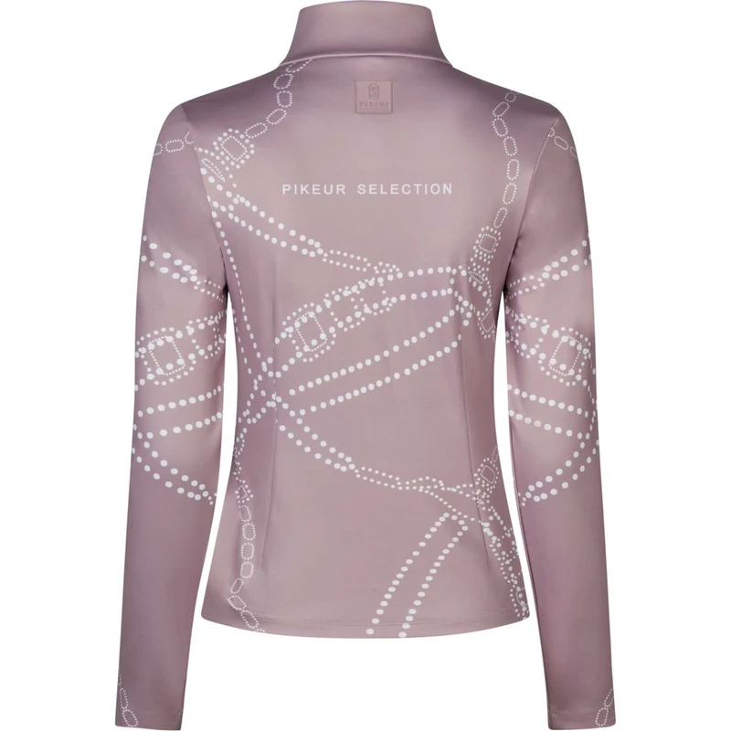 Pikeur Chemise Zip Print Selection AW26 Longues Manches Ash Mauve