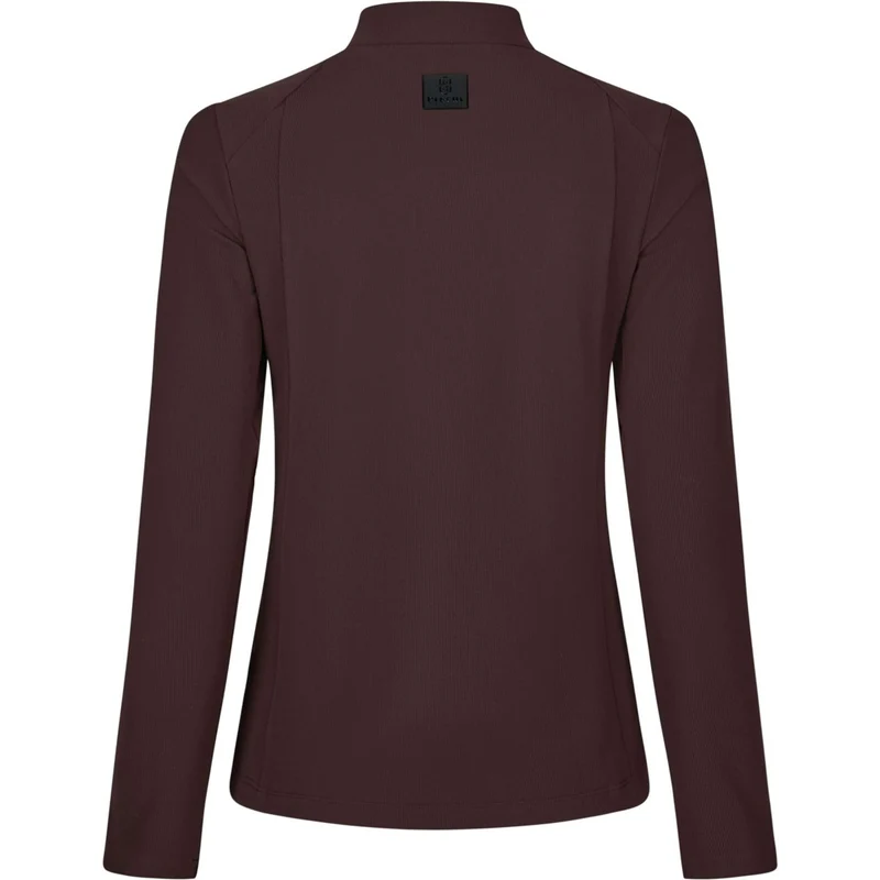 Pikeur Chemise Zip Rip Selection AW26 Longues Manches Marron chocolat