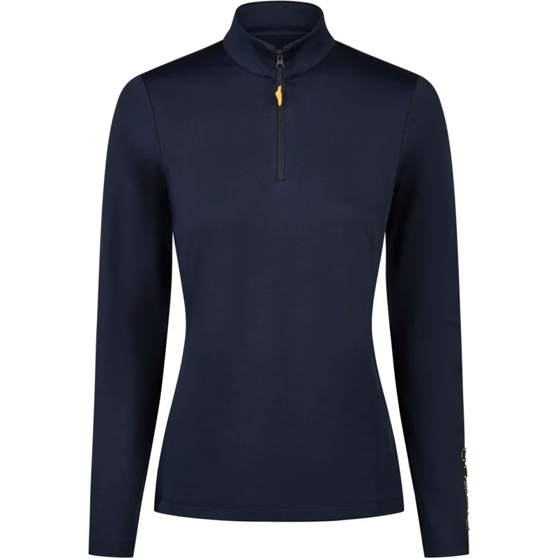 Pikeur Chemise Zip Athleisure AW26 Longues Manches Navy Blue