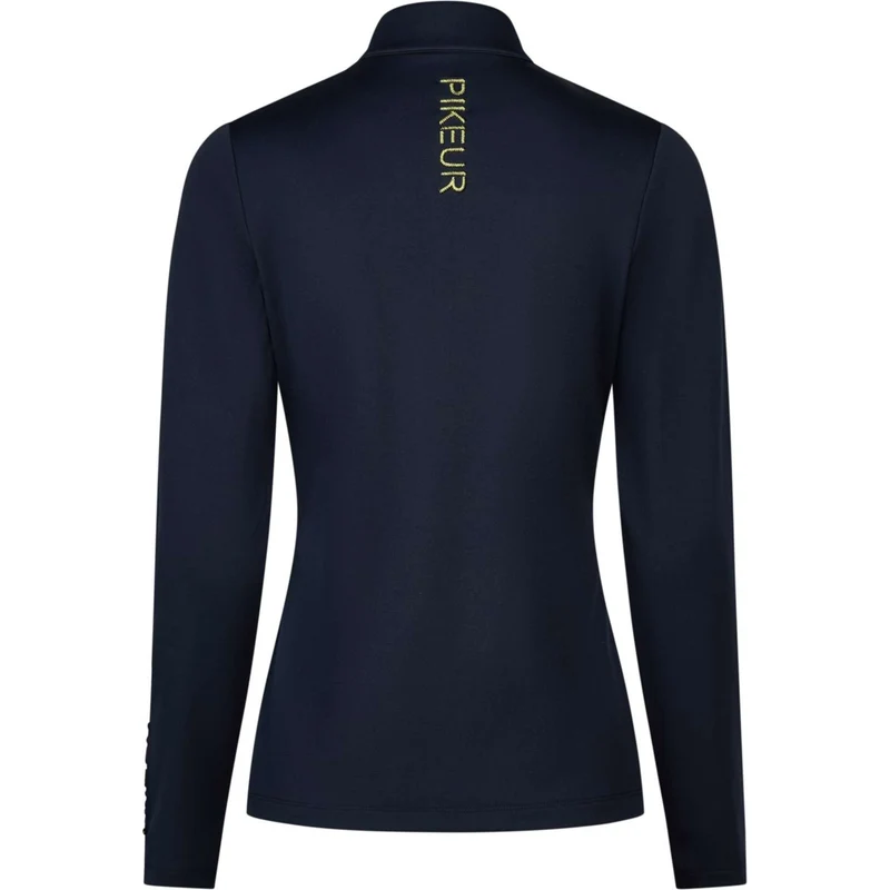 Pikeur Chemise Zip Athleisure AW26 Longues Manches Navy Blue