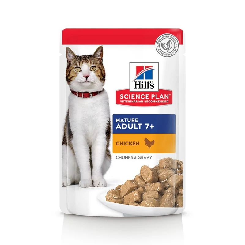 Hill's Science Plan Mature Adult 7+ en sachets - pâtée chat
