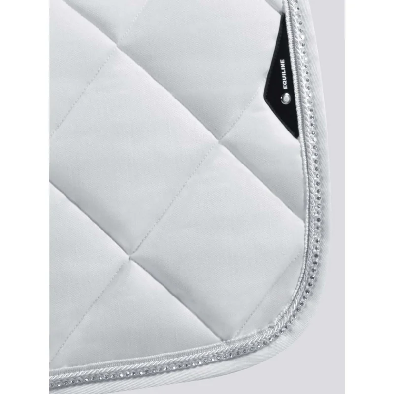 Equiline Tapis de Selle Rombo Eqglow Dressage Blanc