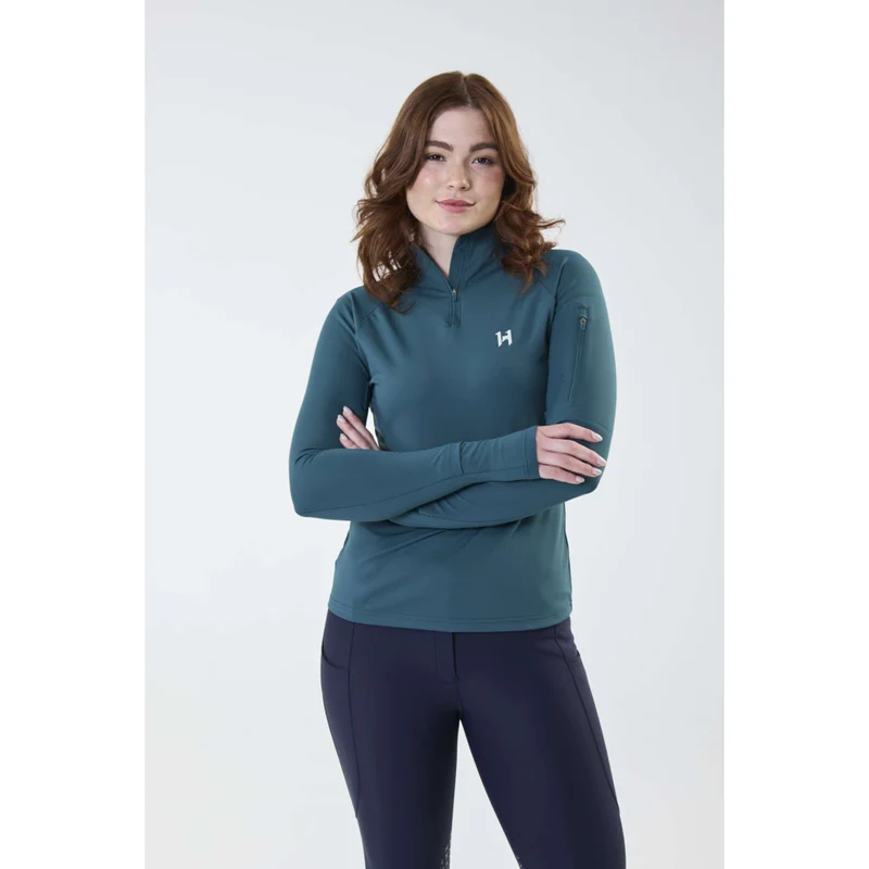 Horseware Shirt Strive Winter Zip Dynasty Green