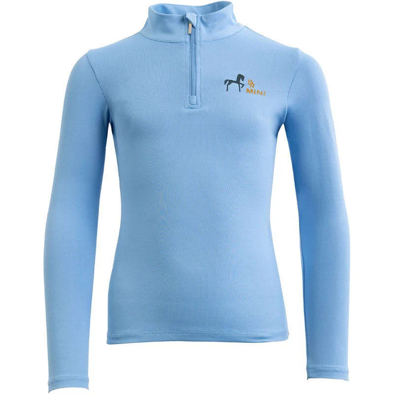 BR Shirt Zip-up Mini Horse Little Blue