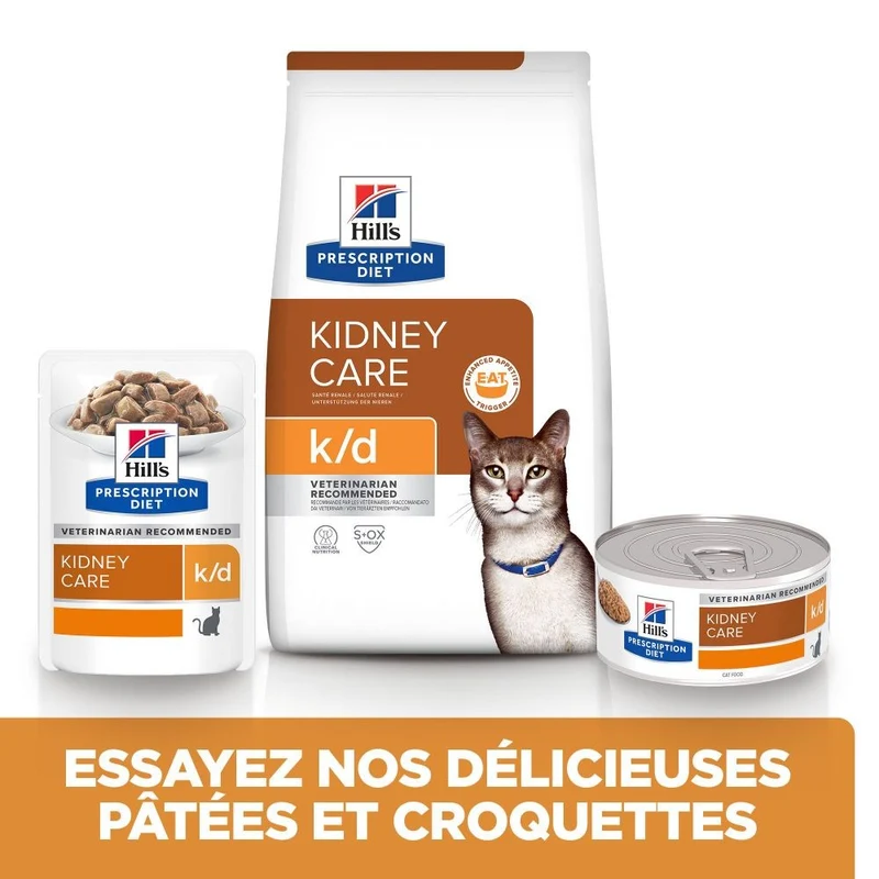 Hill's Prescription Diet k/d Kidney Care en bouchées au bœuf - pâtée chat