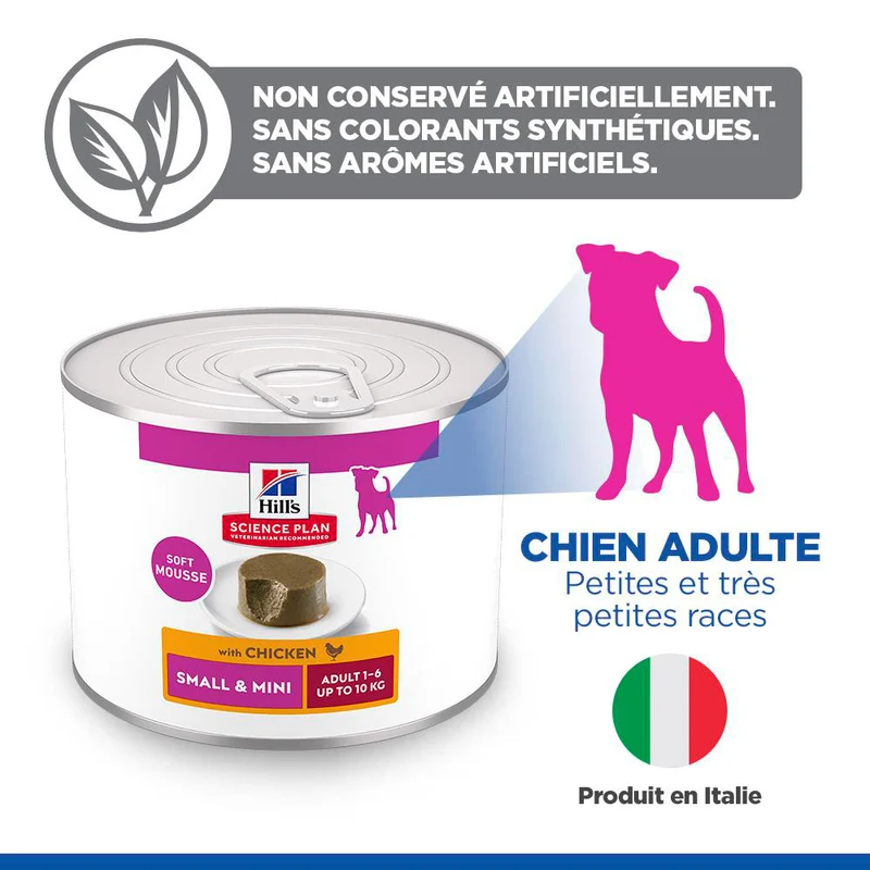 Hill's Science Plan Small & Mini Adult en mousse au bœuf - pâtée chien