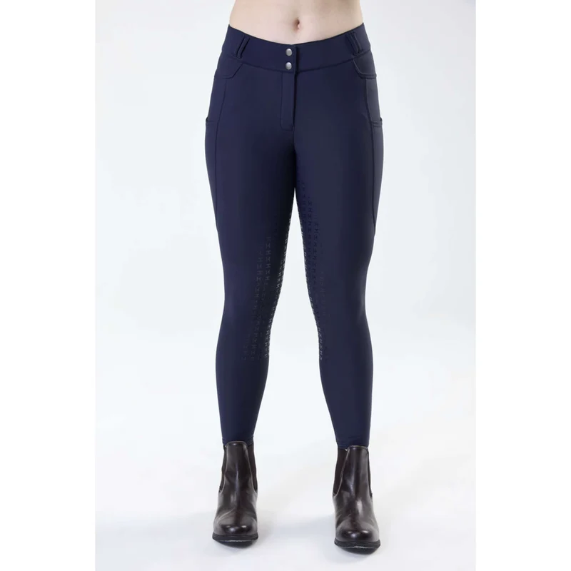 Horseware Pantalon d'équitation d'hiver FlexFit Full Seat Core Navy