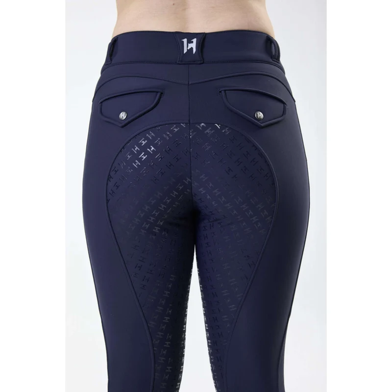 Horseware Pantalon d'équitation d'hiver FlexFit Full Seat Core Navy