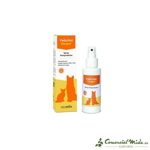 STANGEST Heliovet Spray 80 ml Crème Solaire pour Chiens et Chats