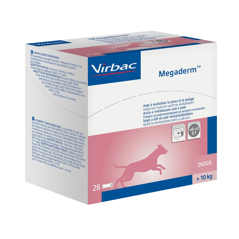 Megaderm® aliment complémentaire pour la peau chat, chien
