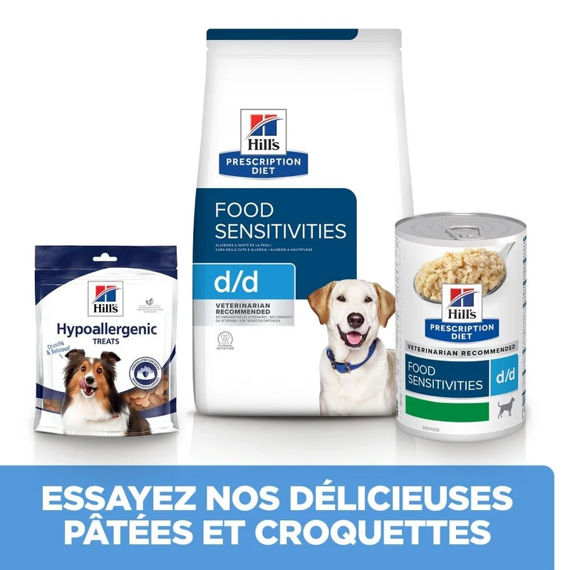 Hill's Prescription Diet d/d Food Sensitivities au canard - croquettes chien