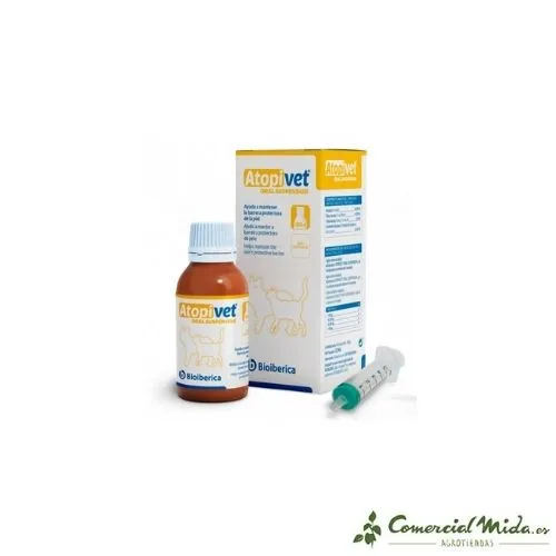 BIOIBÉRICA Atopivet Complément Nutritionnel 120 ml pour Chiens et Chats