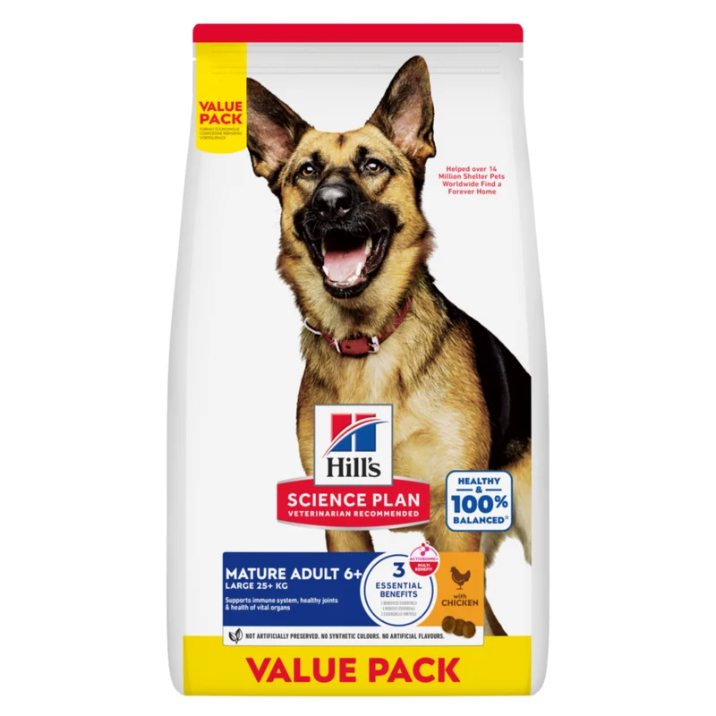 Hill's Science Plan Large Mature Adult 6+ au poulet - croquettes chien
