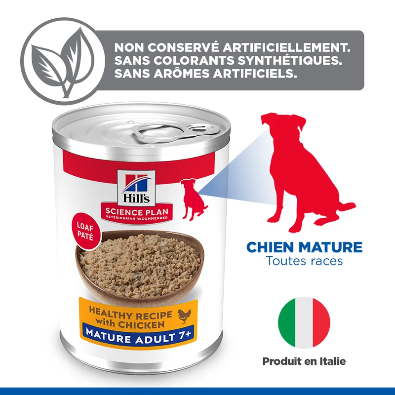 Hill's Science Plan All Breed Mature Adult 7+ au poulet - patée chien