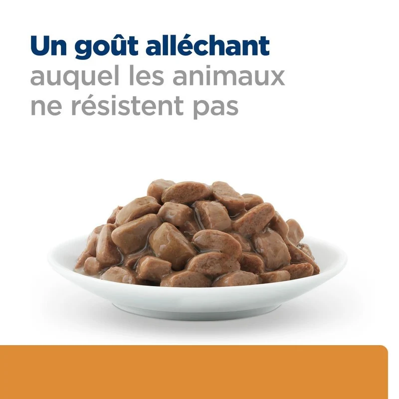 Hill's Prescription Diet k/d Kidney Care en bouchées au poulet - pâtée chat