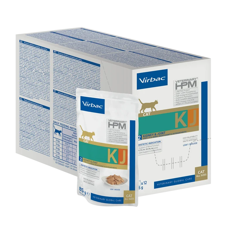 Virbac Veterinary HPM Diététique Early Kidney Joint sachet repas - pâtée chat