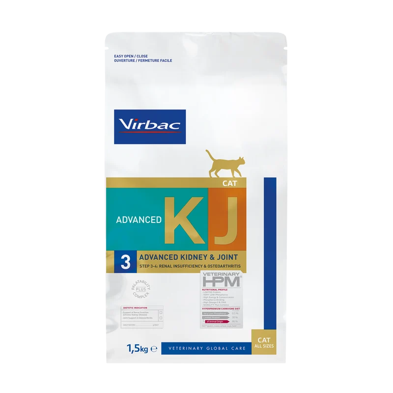 Virbac Veterinary HPM Diététique Advanced Kidney Joint - croquettes chat