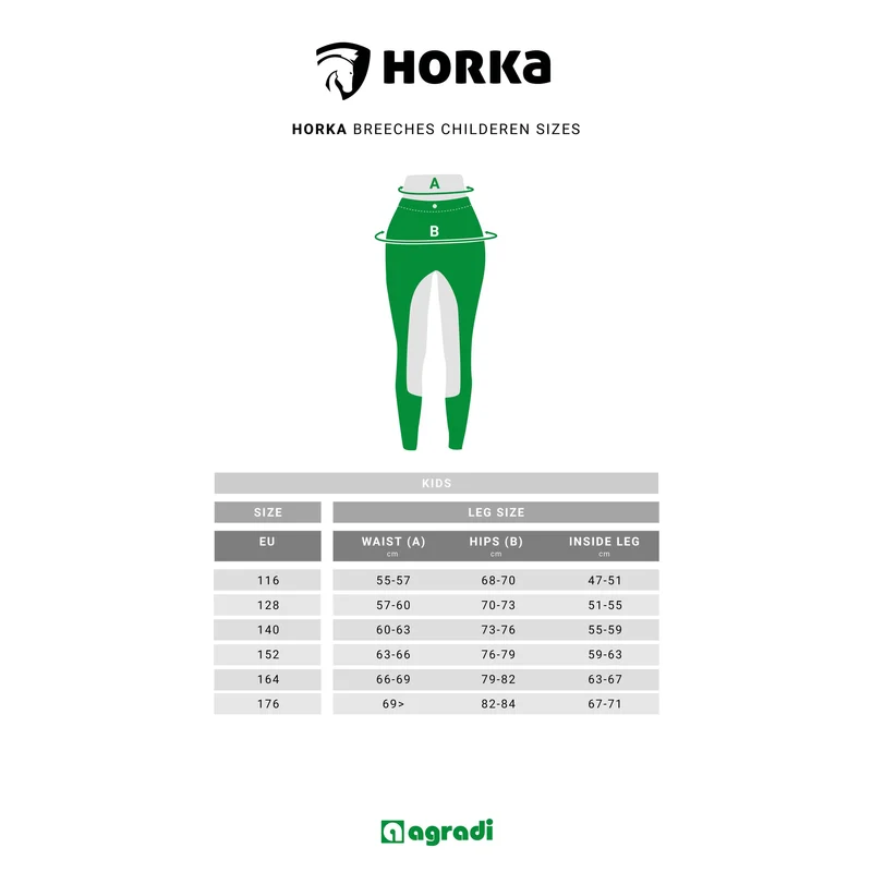 HORKA Pantalon d'Équitation Kids Annika Noir