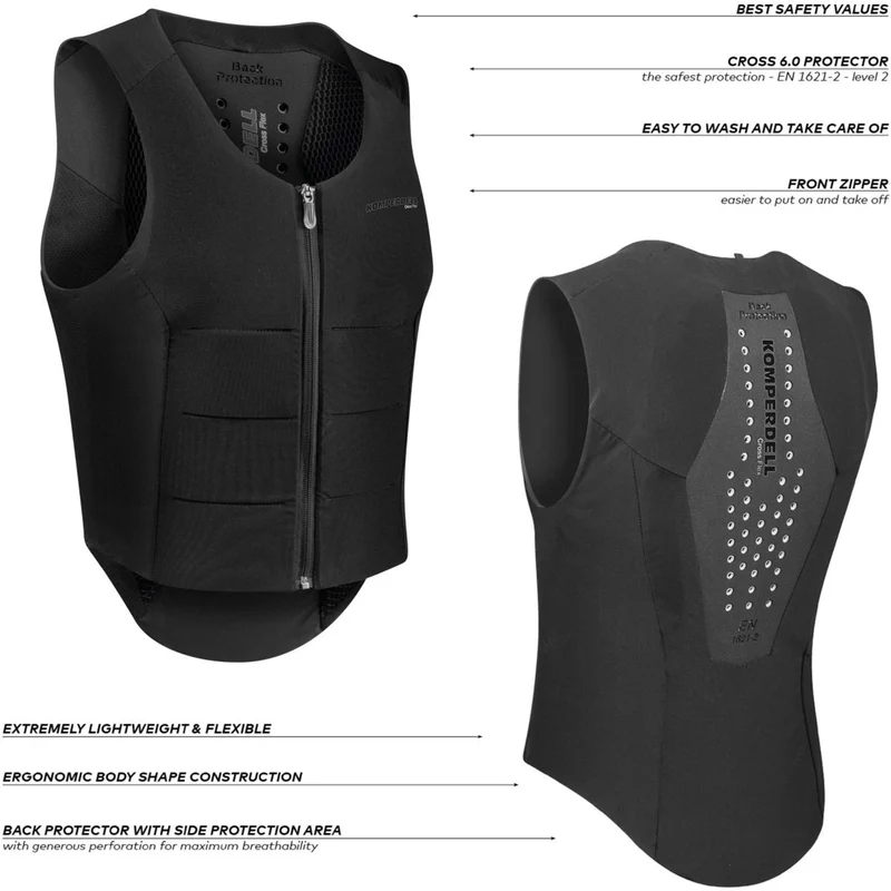 Komperdell Gilet de Protection Flexfit Regular New Noir