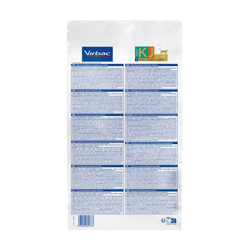 Virbac Veterinary HPM Diététique Early Kidney Joint - croquettes chat