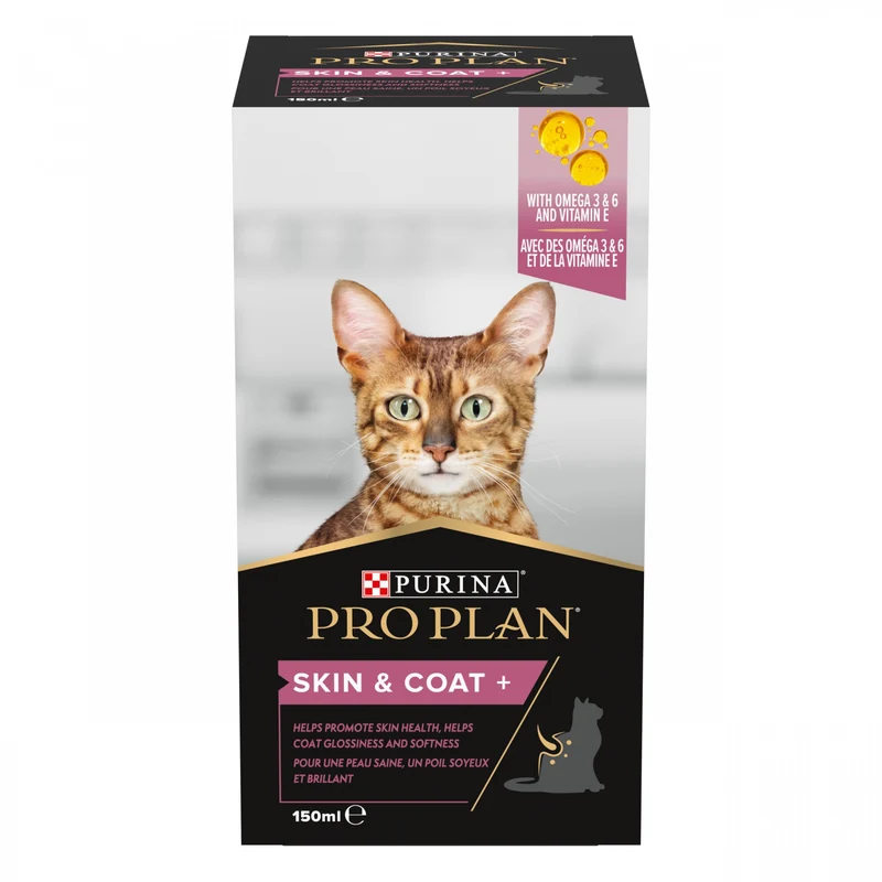 Pro Plan Skin & Coat+ en huile aliment complémentaire chat