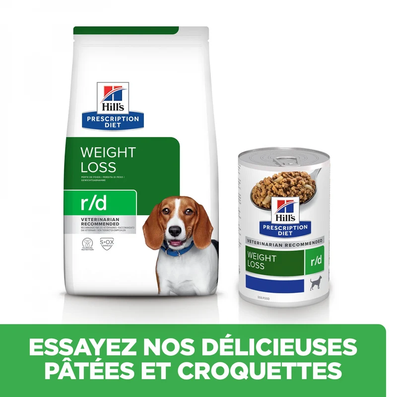 HILL’S Prescription Diet r/d Weight Loss en Boîtes – Pâtée pour chien