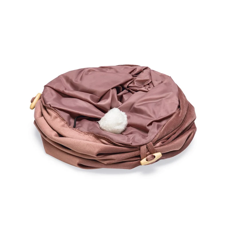 Tunnel Cylla rose velours chat