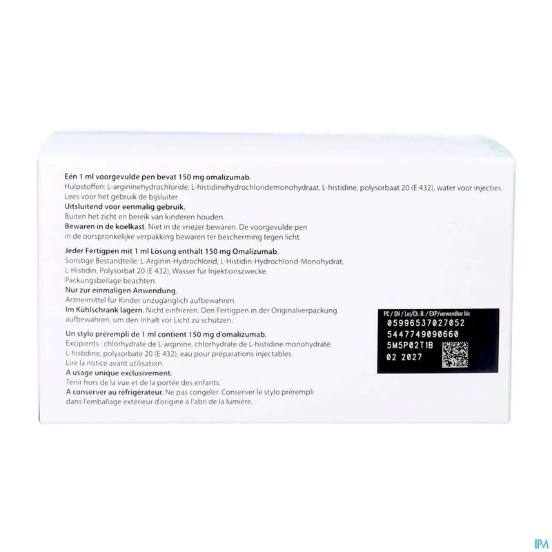 Omlyclo 150mg Opl Inj Voorgevulde Pen 6x1ml