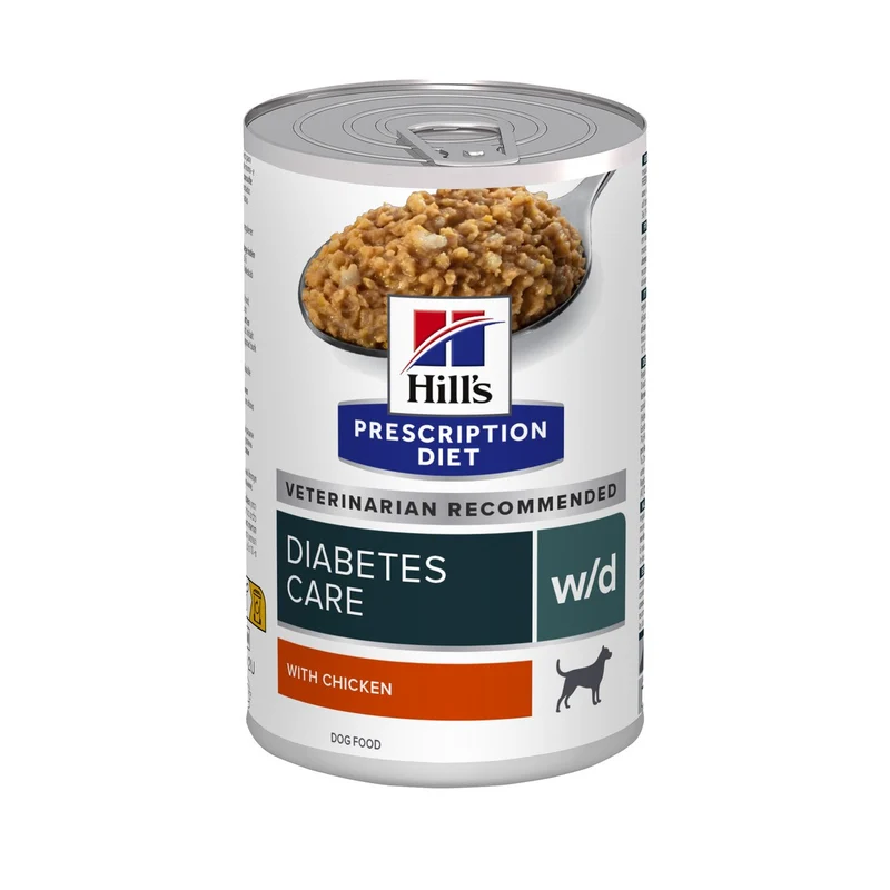 HILL’S Prescription Diet w/d Diabetes Care en Boîtes au Poulet – Pâtée pour chien