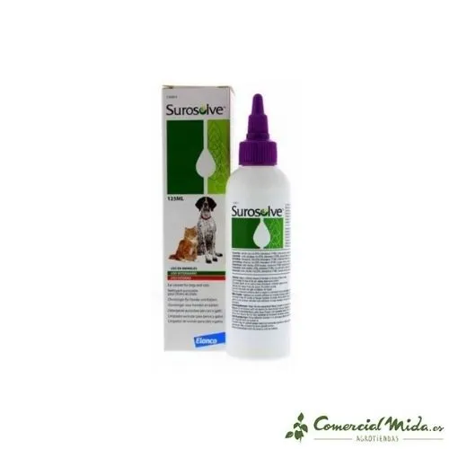 ELANCO Surosolve Nettoyant Oreille 125 ml pour Chiens et Chats