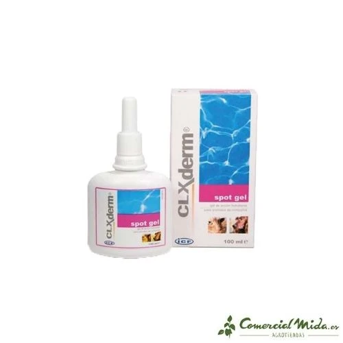 ICF Clxderm Spot Gel Antiseptique 100 ml pour Chiens et Chats