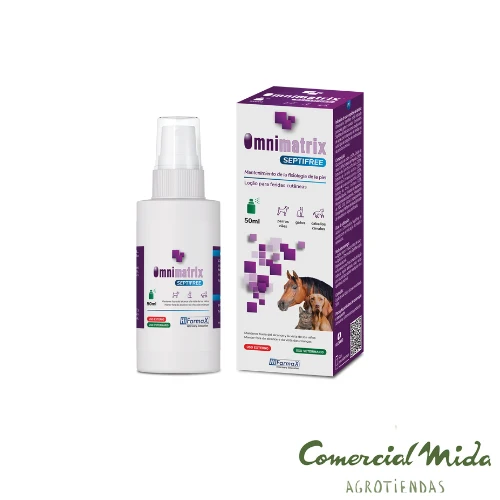 HIFARMAX Omnimatrix Septifree Spray 50 ml Cicatrisant pour Animaux de Compagnie