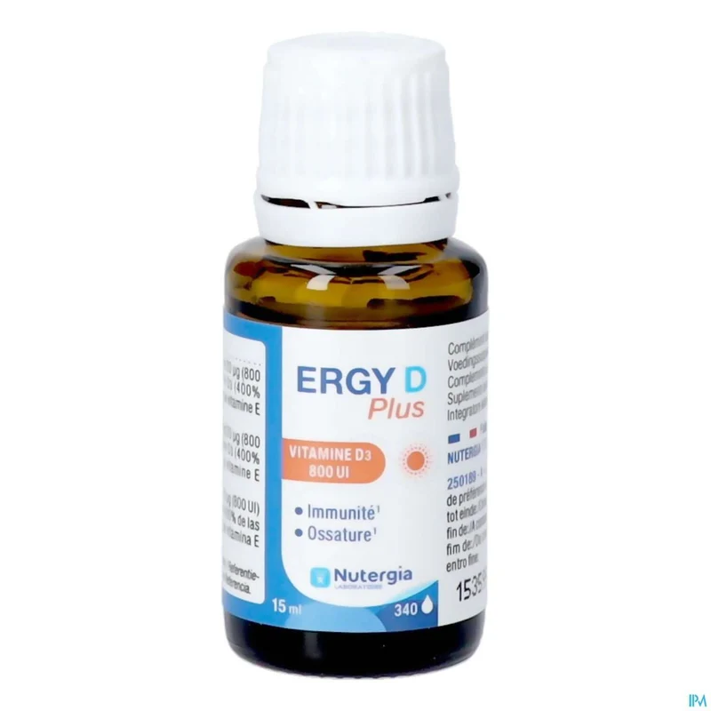 Ergy D Plus | 15ml druppels | Vitamine D3 supplement