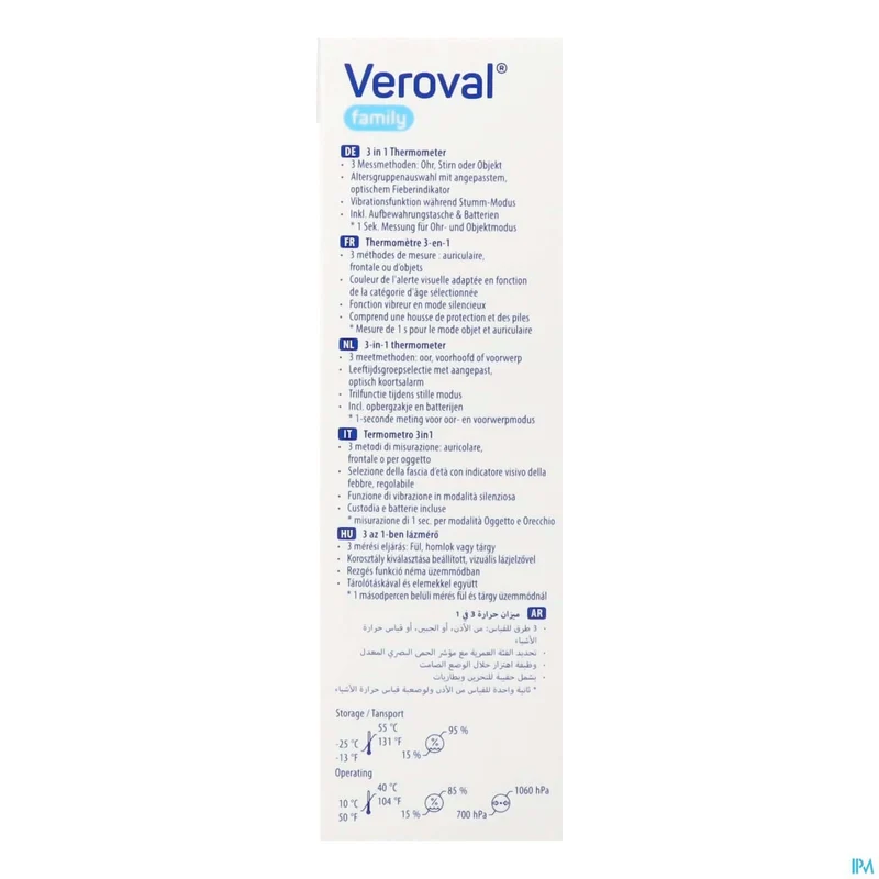 Veroval Family | 1x Infraroodthermometer | Koorts