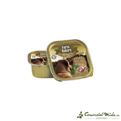 Nourriture humide à l'oie au brocoli et aux carottes FARMNATURE pour chiens