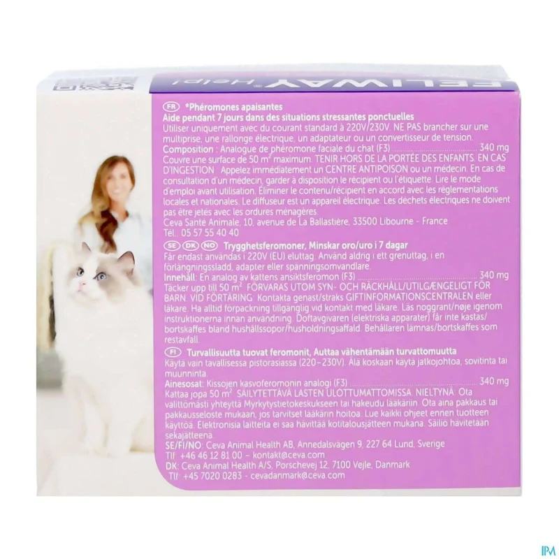 Feliway Help Kat | 1x Verdamper + Cartridge | Stress kat
