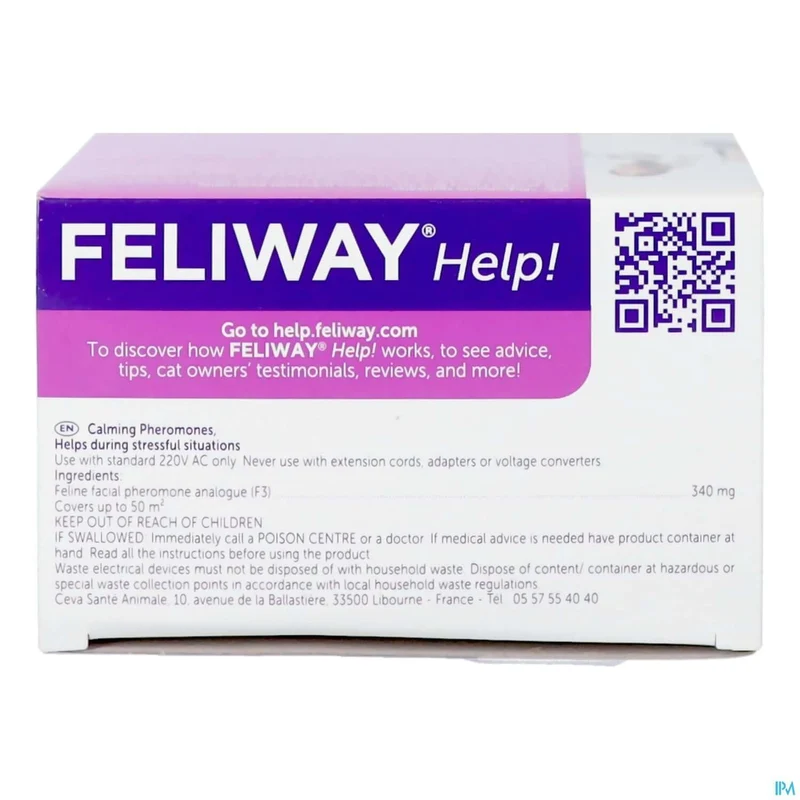 Feliway Help Kat | 1x Verdamper + Cartridge | Stress kat