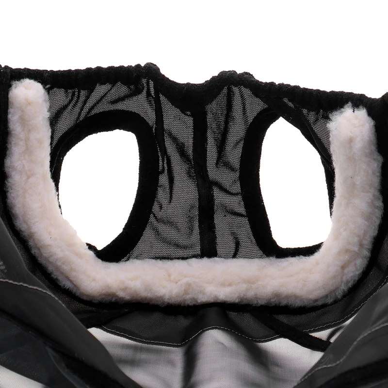 Agradi Horse Masque Anti-Mouches Fine Mesh avec Découpe D'oreille et le Nez Noir