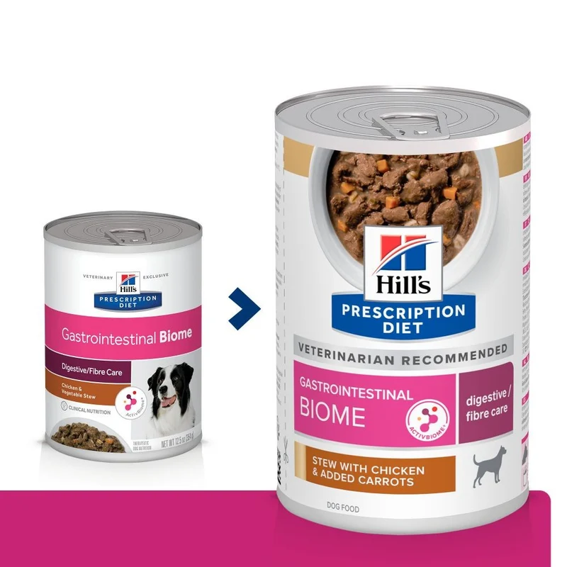 Hill's Prescription Diet Gastrointestinal Biome en mijotés au poulet - pâtée chien