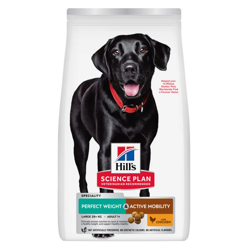 Hill's Science Plan Perfect Weight & Active Mobility Large Adult au poulet - croquettes chien