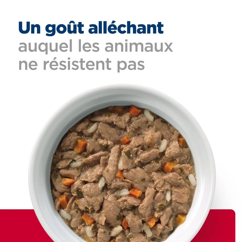 Hill's Prescription Diet c/d Urinary Care Multicare Stress en mijotés au poulet - pâtée chat