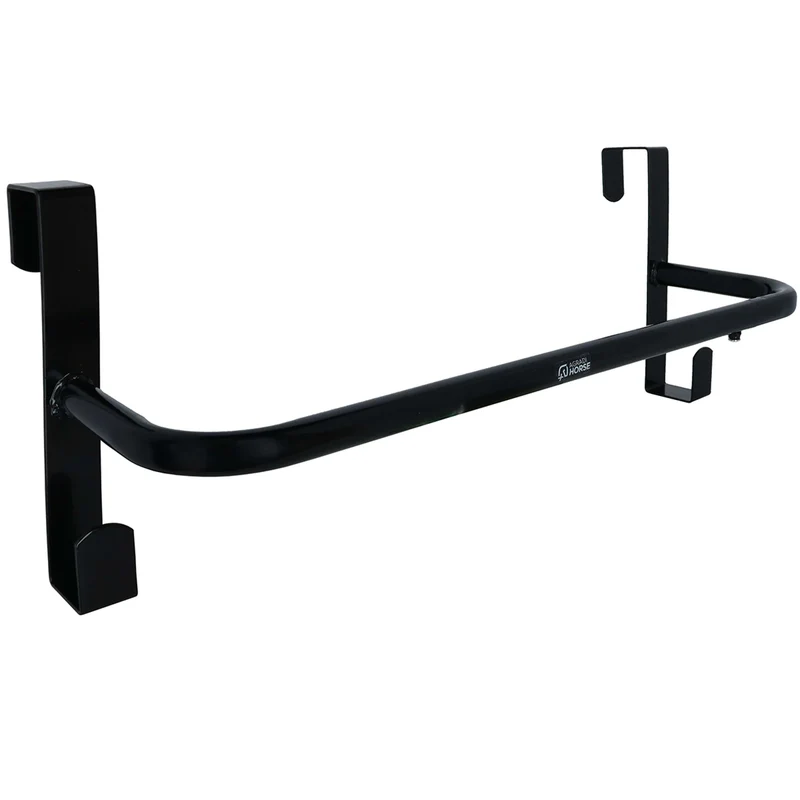 Agradi Horse Râtelier pour Couverture pour Porte Étable Noir